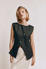 VRG GRL Sleeveless | Women Aria Vest Black