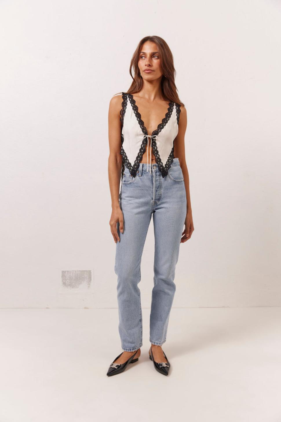 VRG GRL Sleeveless | Women Aurelie Top White