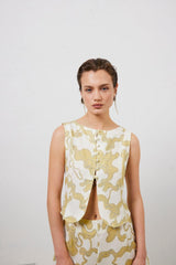 VRG GRL Sleeveless | Women Celeste Linen Top Tropic