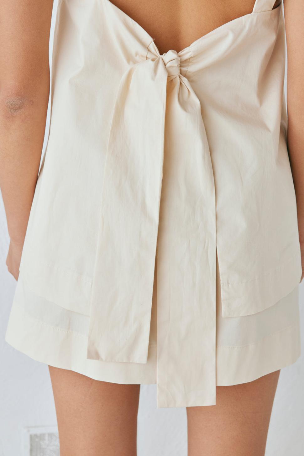 VRG GRL Sleeveless | Women Elka Top Cream