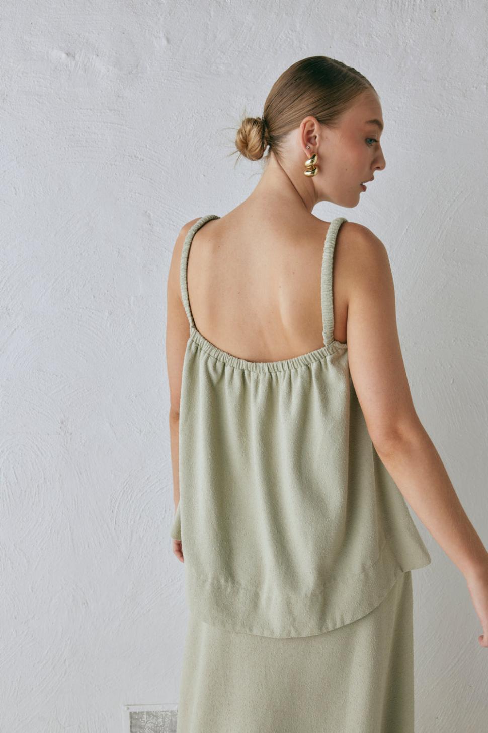 VRG GRL Sleeveless | Women Etta Top Sage