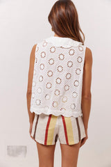 VRG GRL Sleeveless | Women Maisie Top Anglaise