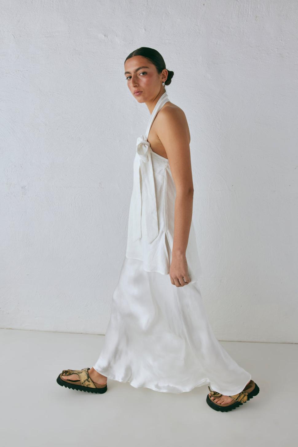 VRG GRL Sleeveless | Women Nava Top White