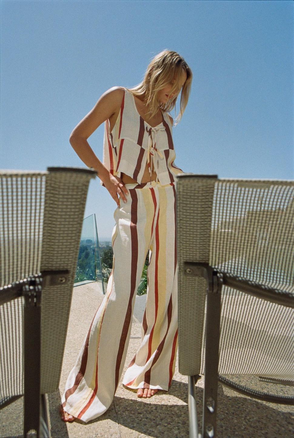 VRG GRL Sleeveless | Women Nessa Linen Smock Top Ace