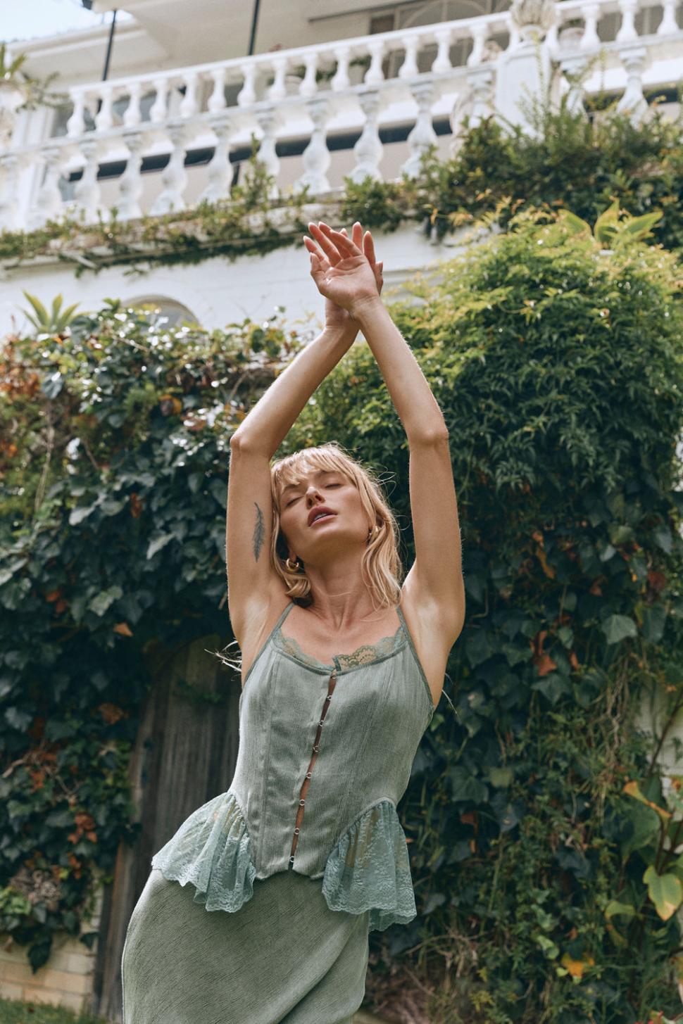 VRG GRL Sleeveless | Women Rhapsody Top Forest