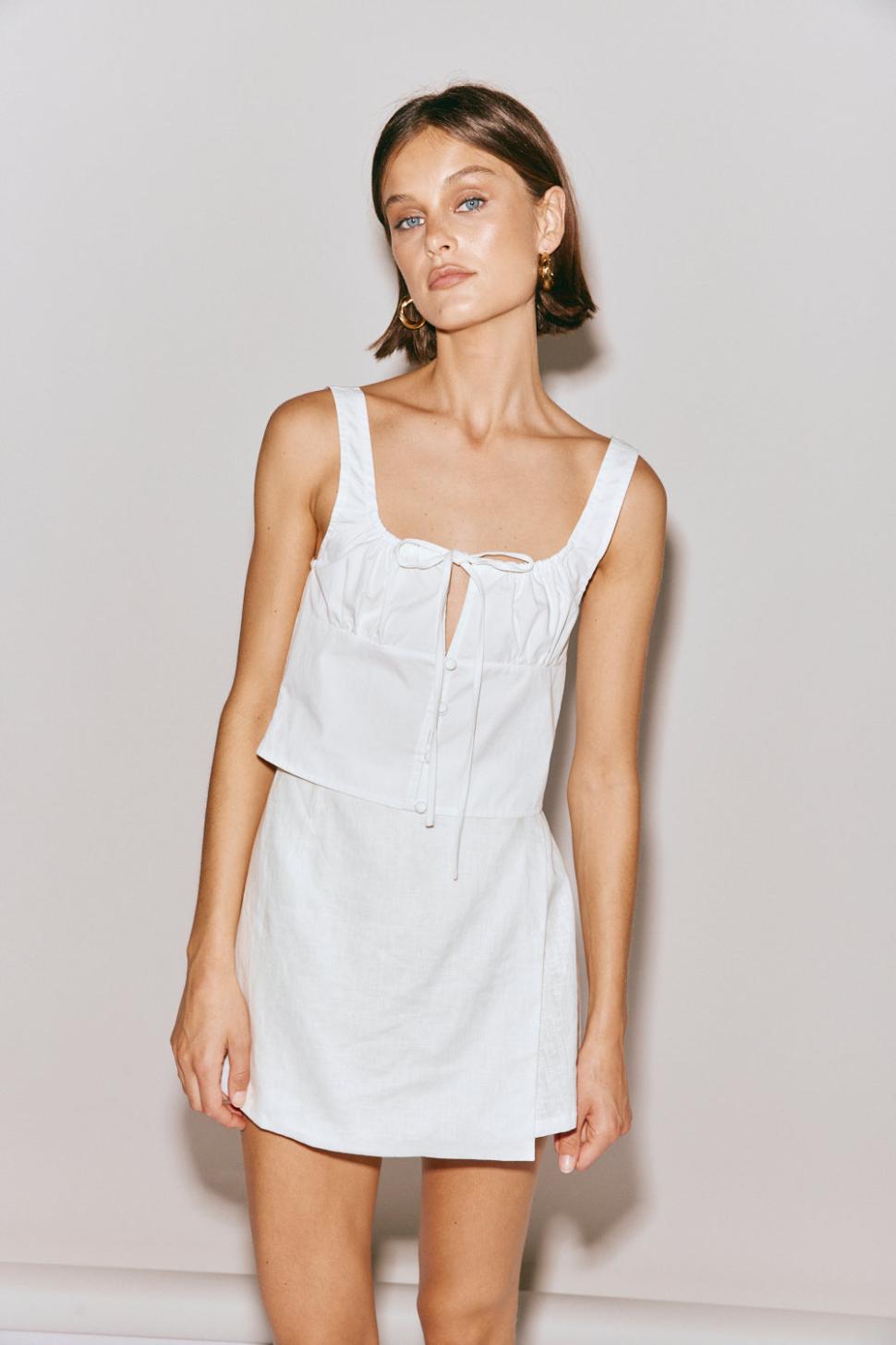 VRG GRL Sleeveless | Women Romee Top White