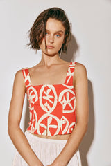 VRG GRL Sleeveless | Women The Way To San Jose Top Print