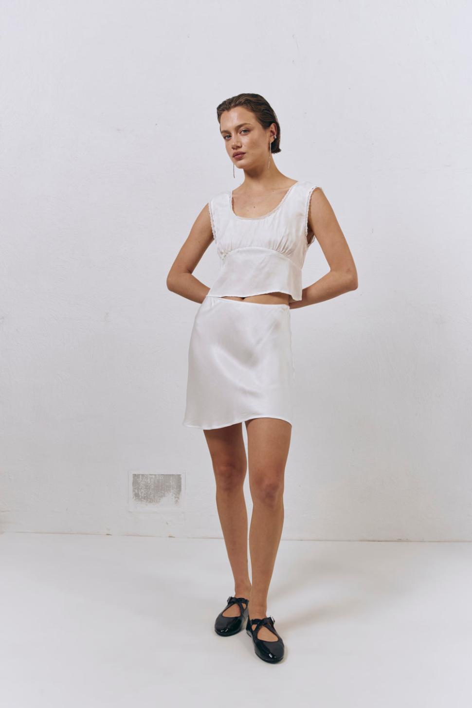 VRG GRL Sleeveless | Women Zadie Top White