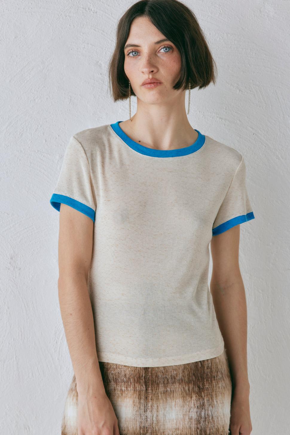 VRG GRL T-Shirts | Women Lane Tee Oatmeal