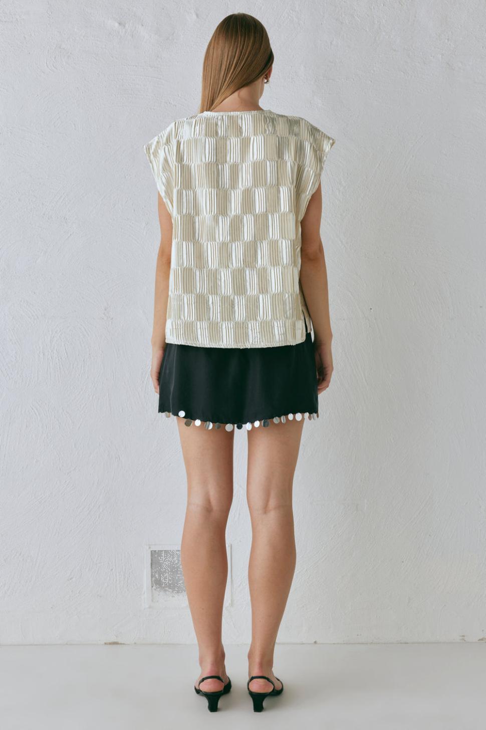 VRG GRL Vests | Women Enni Smock Top Cream